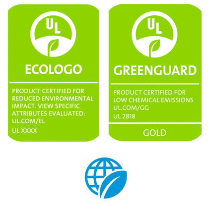 logo-ecologo et logo greenguard